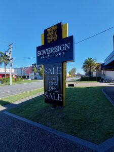 Pylon and monument sign installation Gold Coast