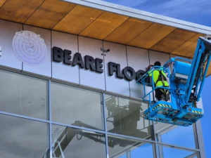 Illuminated 3D Building Signage Gold Coast Installation by Artline Signs