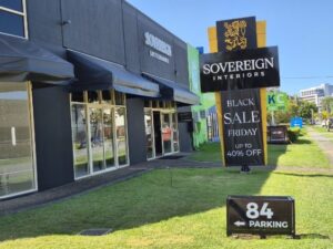 Sovereign Interiors Shop Sign Gold Coast