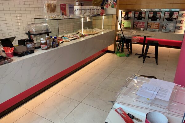 Interior countertop wrapping by Artline Signs